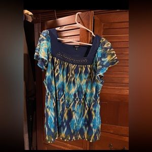 Apt. 9 1X Blouse Blue